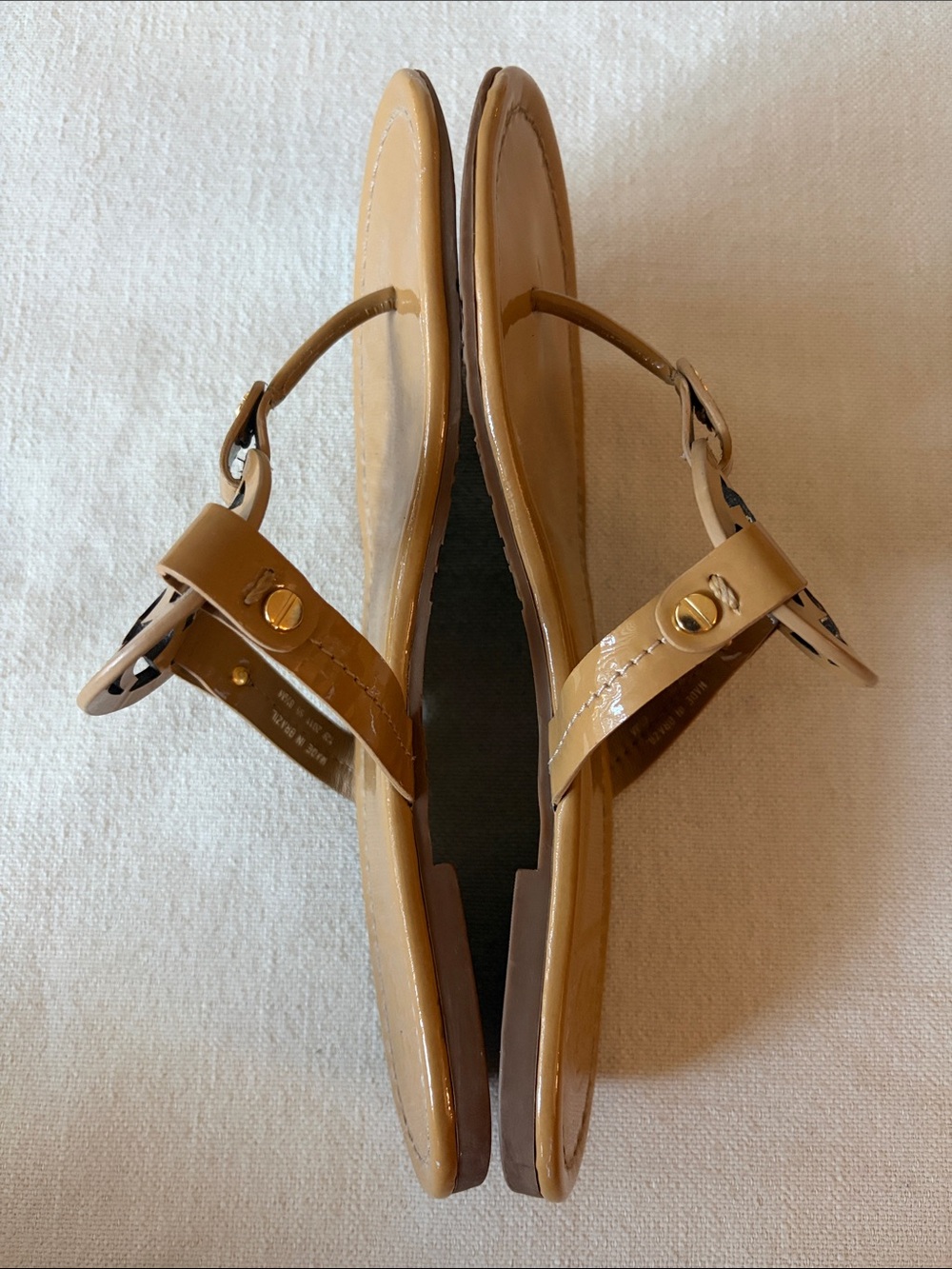 TORY BURCH | Tan Miller Leather Sandal (Women) - Size 8.5M - Picture 12 of 15